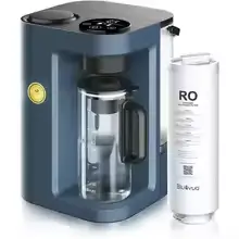 countertop reverse osmosis water filter system with 7-stage purification, UV sterilization and remineralization, portable purifier